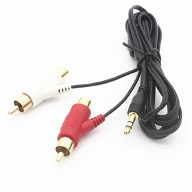 3.5立體公頭對(duì)槍型RCA公母插頭線，耳機(jī)線，音視頻線